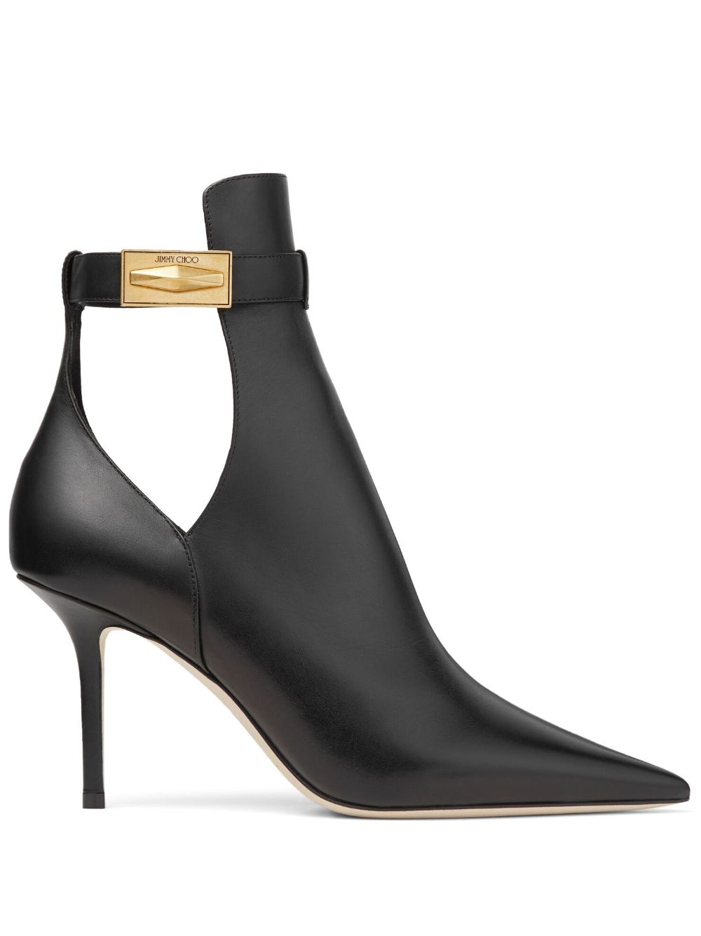 Jimmy Choo Nell 85mm pointed-toe ankle boots - Black von Jimmy Choo