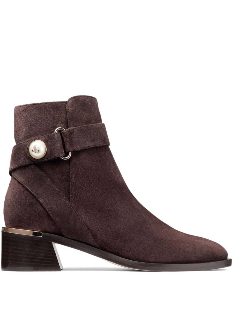 Jimmy Choo Noor 45mm ankle boots - Brown von Jimmy Choo