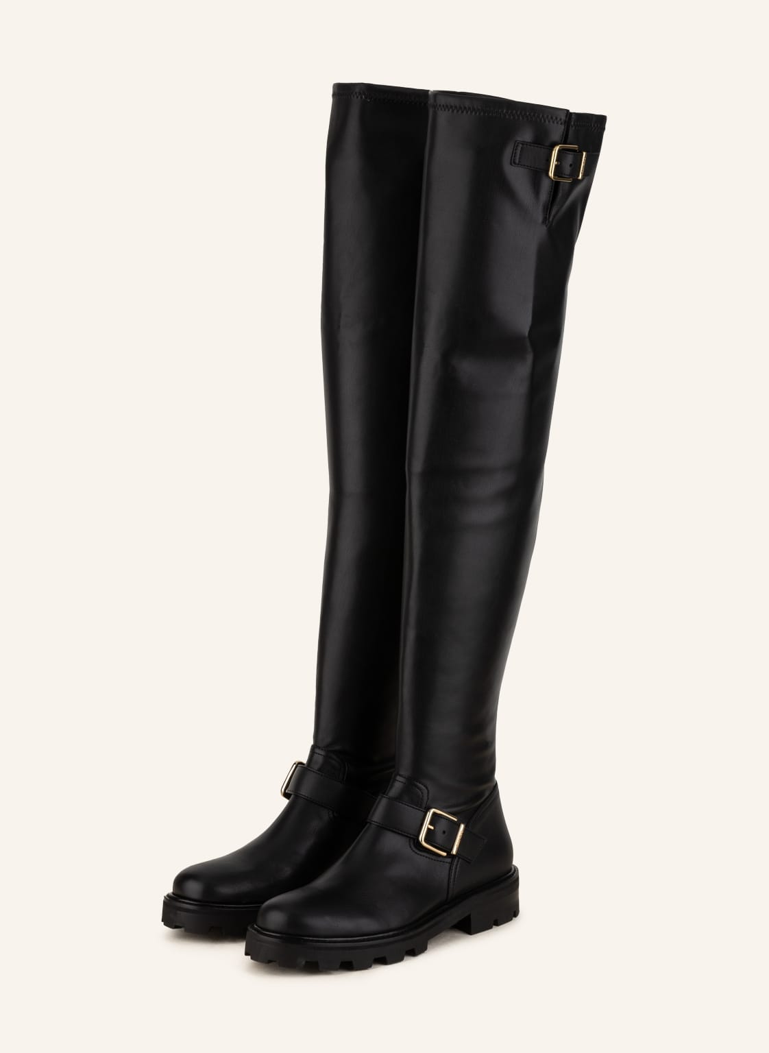 Jimmy Choo Overknee-Stiefel Biker Ii schwarz von Jimmy Choo