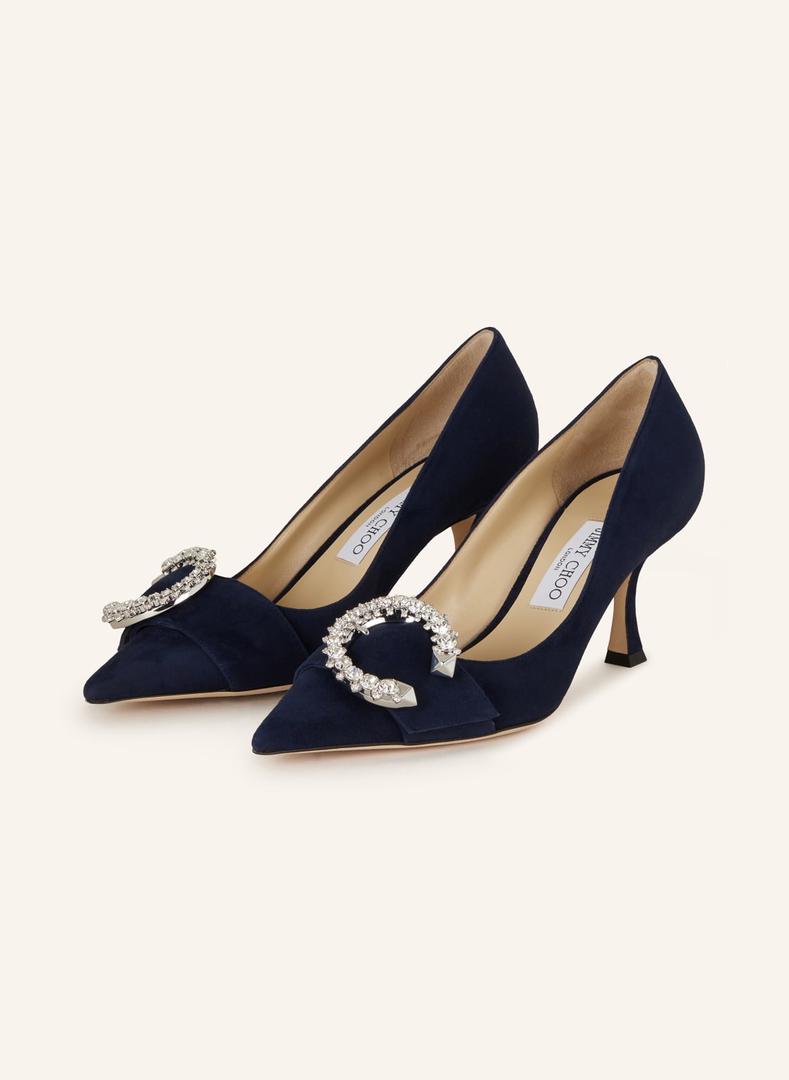 Jimmy Choo Pumps Melva 70 Mit Schmucksteinen blau Jimmy Choo Pumps Melva 70 Mit Schmucksteinen blau von Jimmy Choo