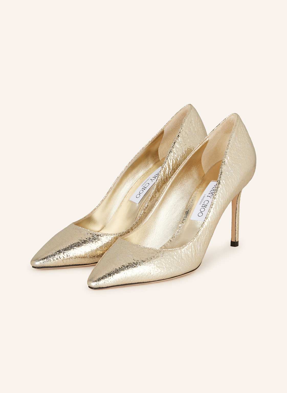 Jimmy Choo Pumps Romy 85 gold von Jimmy Choo