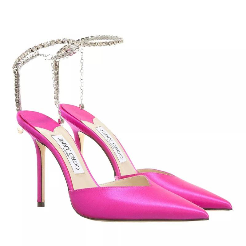 Jimmy Choo Pumps & High Heels - Saeda 100 Pumps Satin - Gr. 38 (EU) - in Rosa - für Damen von Jimmy Choo