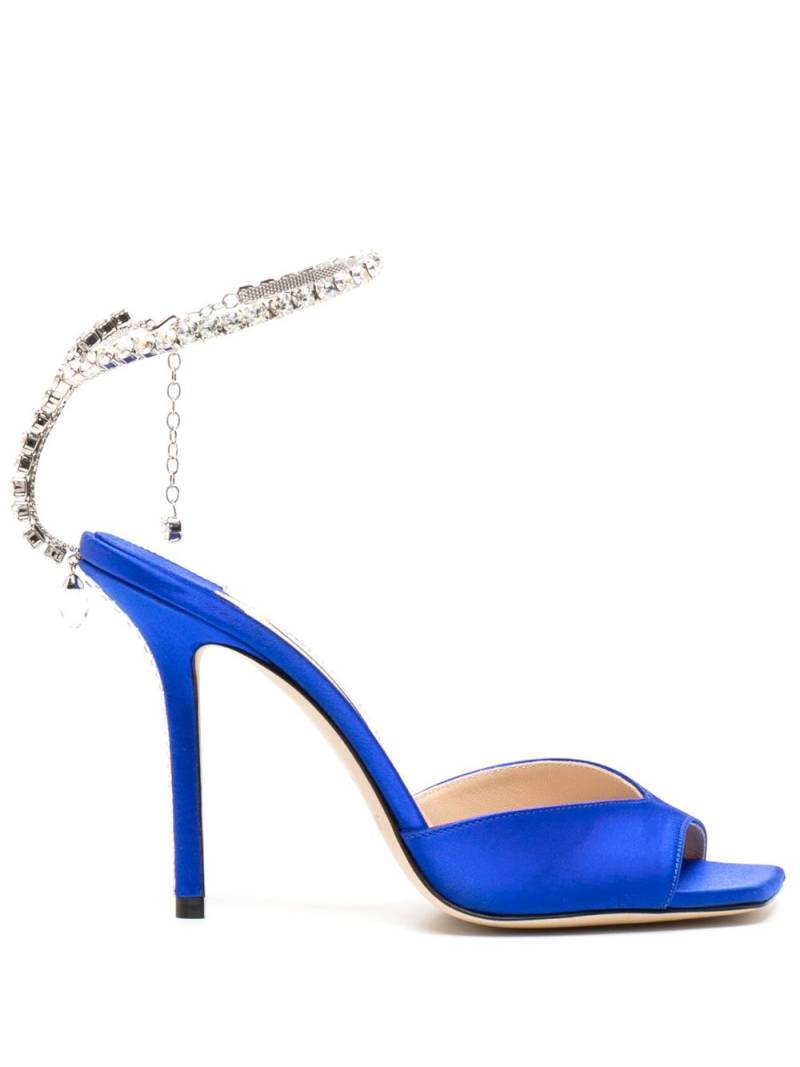 Jimmy Choo Saeda crystal-embellished sandals - Blue von Jimmy Choo