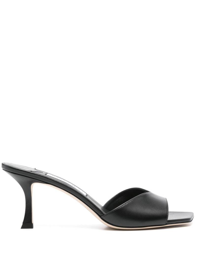 Jimmy Choo Skye 70mm leather mules - Black von Jimmy Choo