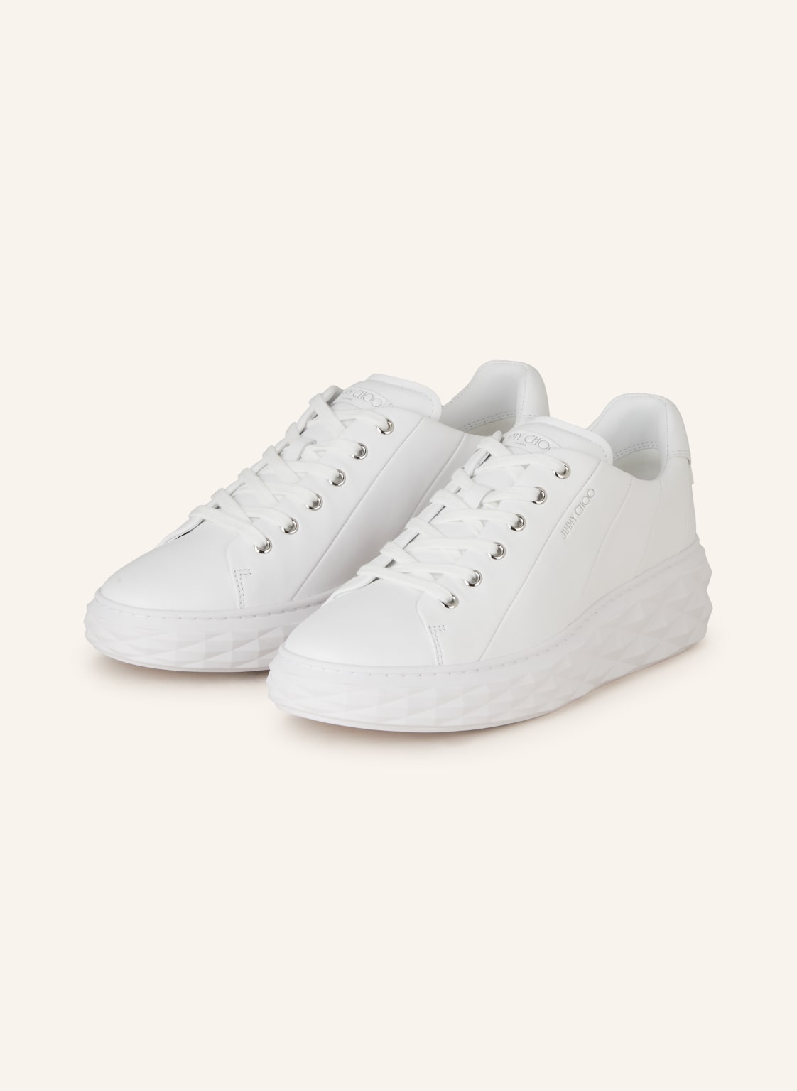 Jimmy Choo Sneaker Diamond Light weiss von Jimmy Choo