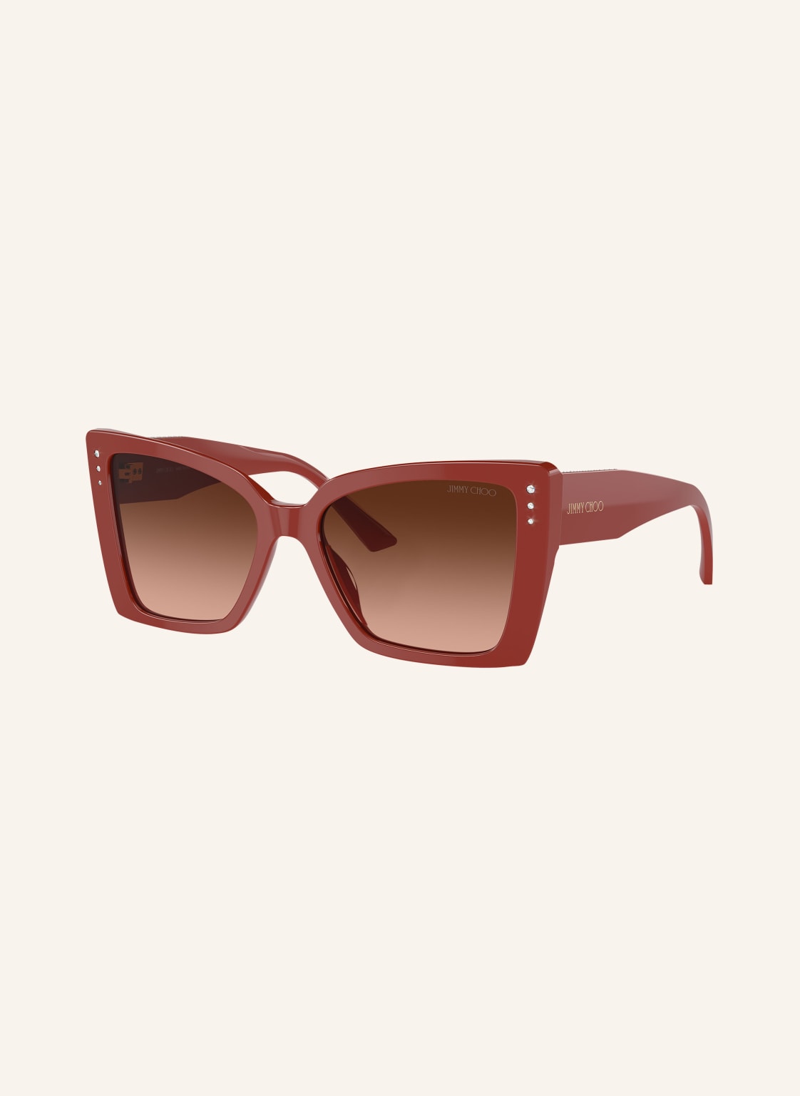 Jimmy Choo Sonnenbrille jc5001b Mit Schmucksteinen rot von Jimmy Choo