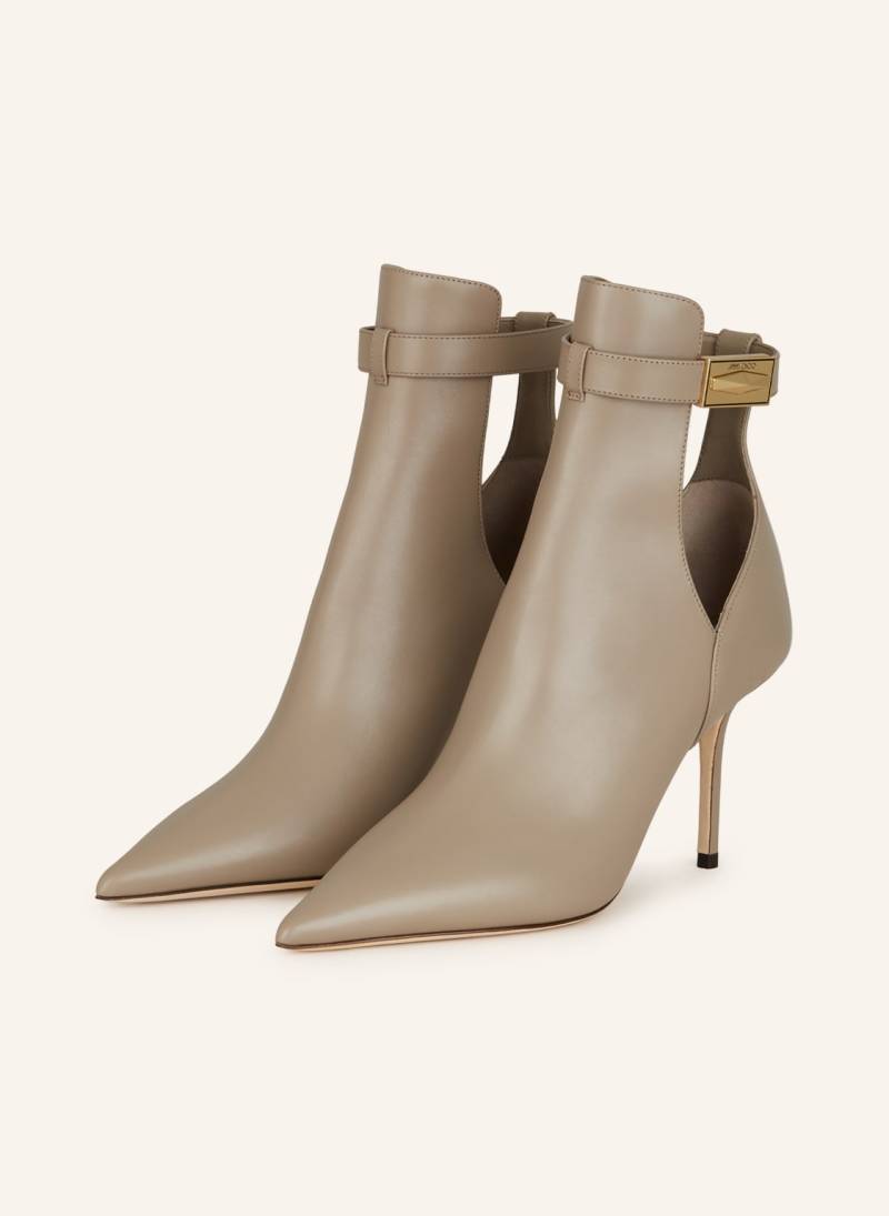 Jimmy Choo Stiefeletten Nell 85 beige von Jimmy Choo