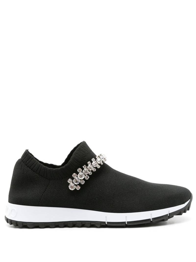 Jimmy Choo Verona crystal-embellished sneakers - Black von Jimmy Choo