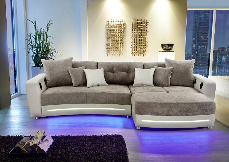 Jockenhöfer Gruppe Ecksofa Laredo, inklusive RGB-LED-Beleuchtung und Bluetooth-Soundsystem von Jockenhöfer Gruppe