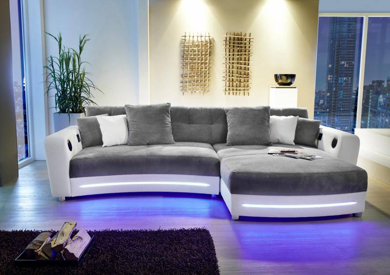 Jockenhöfer Gruppe Ecksofa Laredo, inklusive RGB-LED-Beleuchtung und Bluetooth-Soundsystem von Jockenhöfer Gruppe