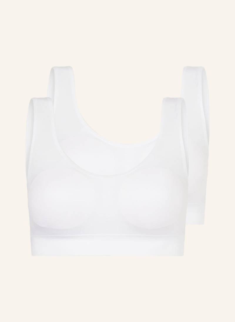 Jockey 2er-Pack Bustiers Modern Micro Seamfree weiss von Jockey