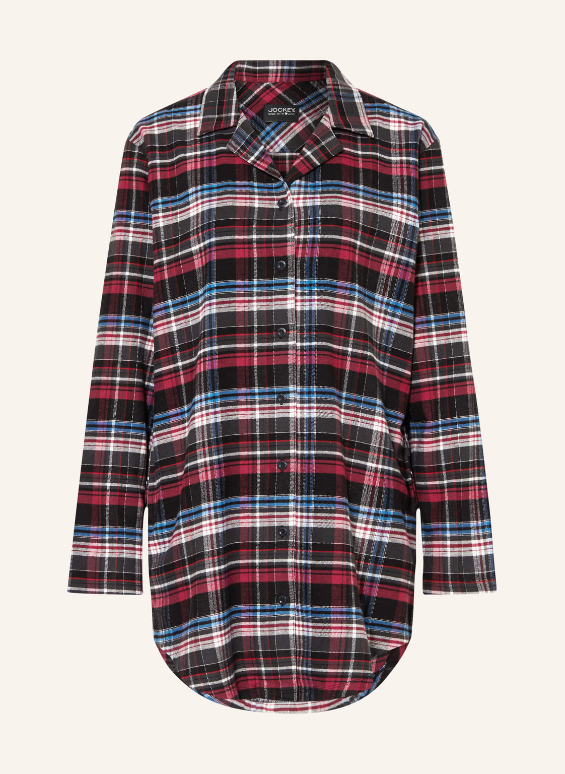 Jockey Nachthemd Everyday Flannel Aus Flanell rot von Jockey