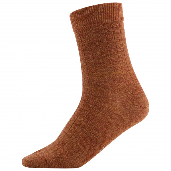 Joha - 4037 Wool Rib Socks Wool/Polyamide/Elasthane - Merinosocken Gr 35-38 braun von Joha