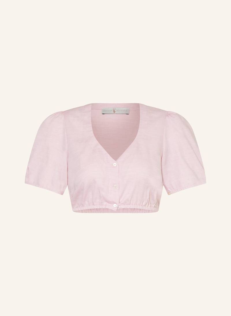 Johann & Johanna Dirndlbluse rosa von Johann & Johanna
