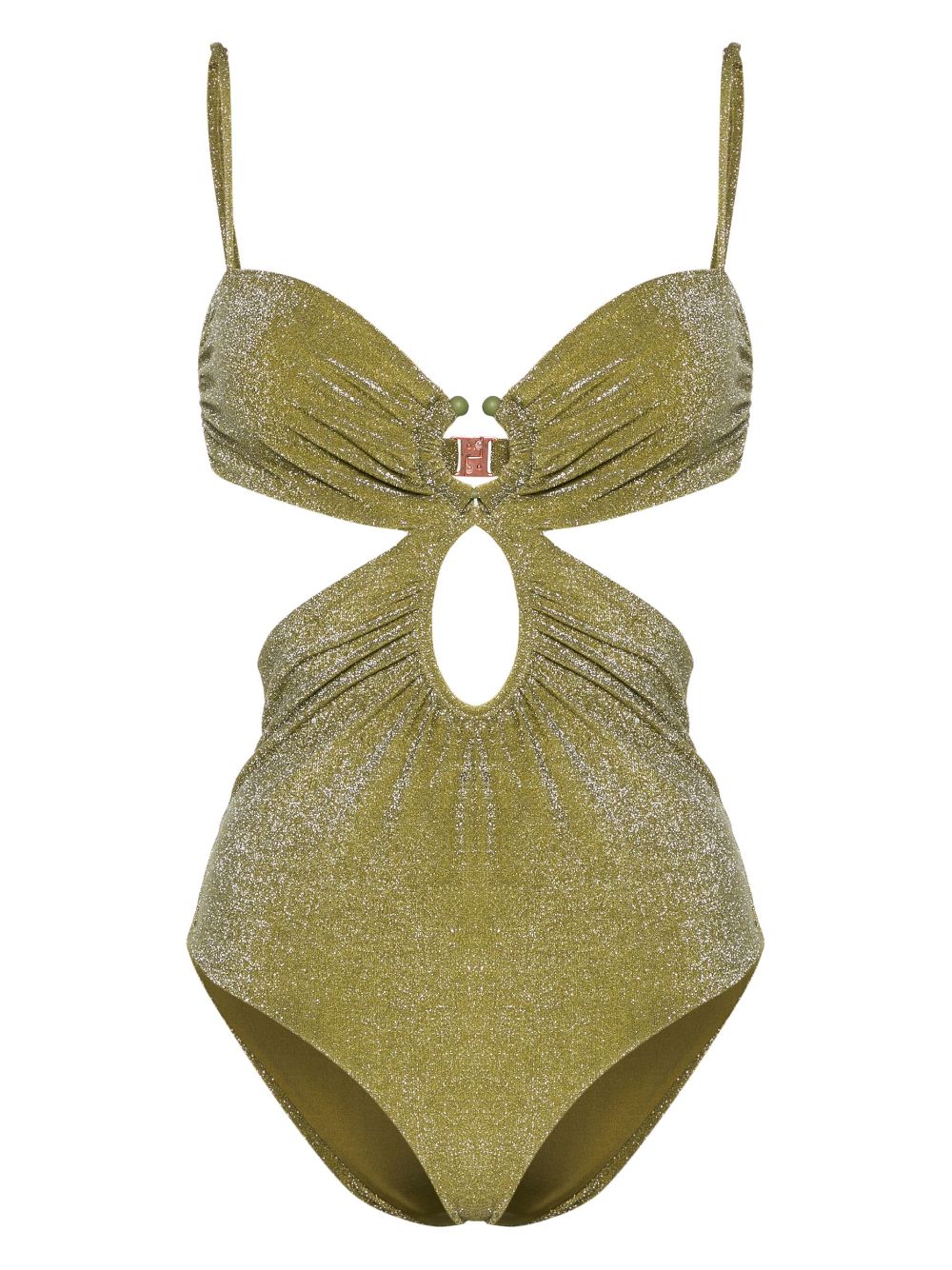 Johanna Ortiz Sagrado lurex swimsuit - Green von Johanna Ortiz