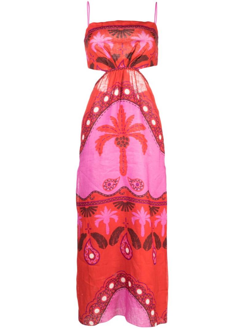 Johanna Ortiz Special Wildness graphic-print maxi dress - Pink von Johanna Ortiz