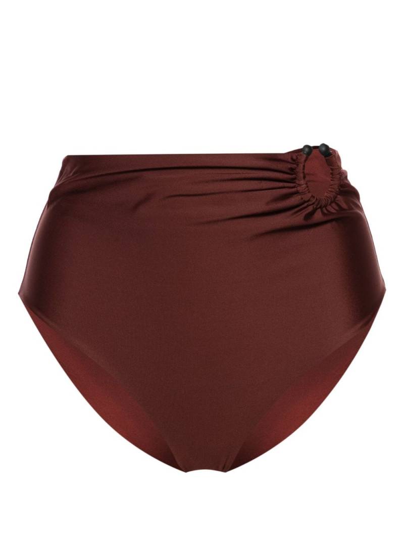 Johanna Ortiz Taita high-waist bikini bottoms - Brown von Johanna Ortiz