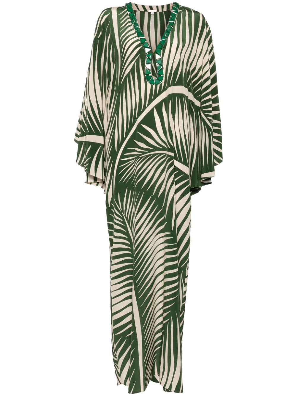 Johanna Ortiz Tropicanita silk kaftan dress - Green von Johanna Ortiz