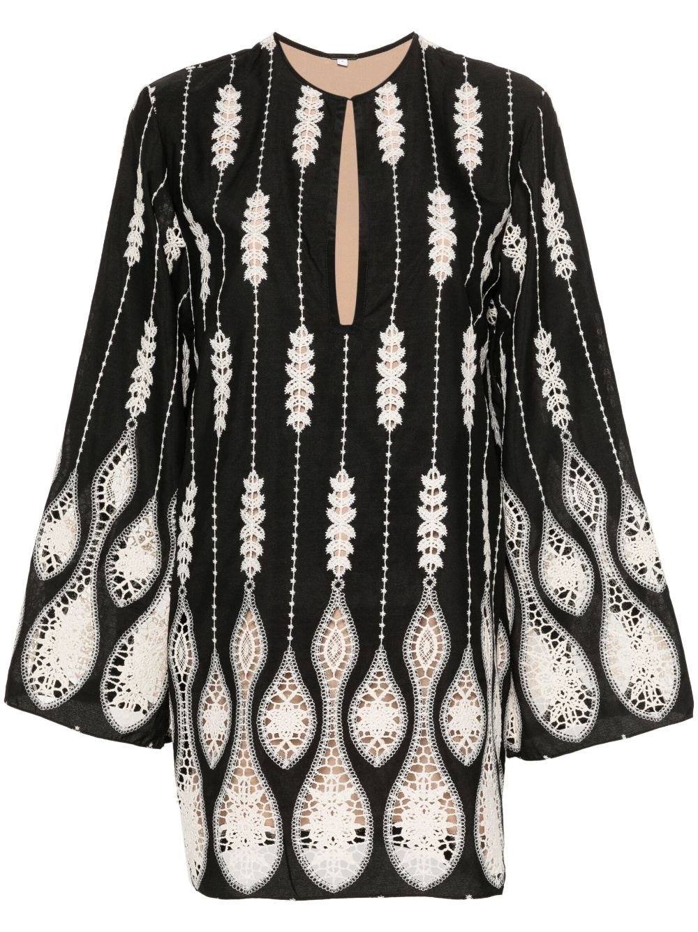 Johanna Ortiz Vision Seeking guipure lace mini dress - Black von Johanna Ortiz