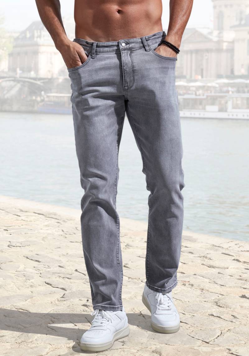 John Devin 5-Pocket-Jeans »Straight-fit Jeans«, aus elastischer Denim-Qualität von John Devin