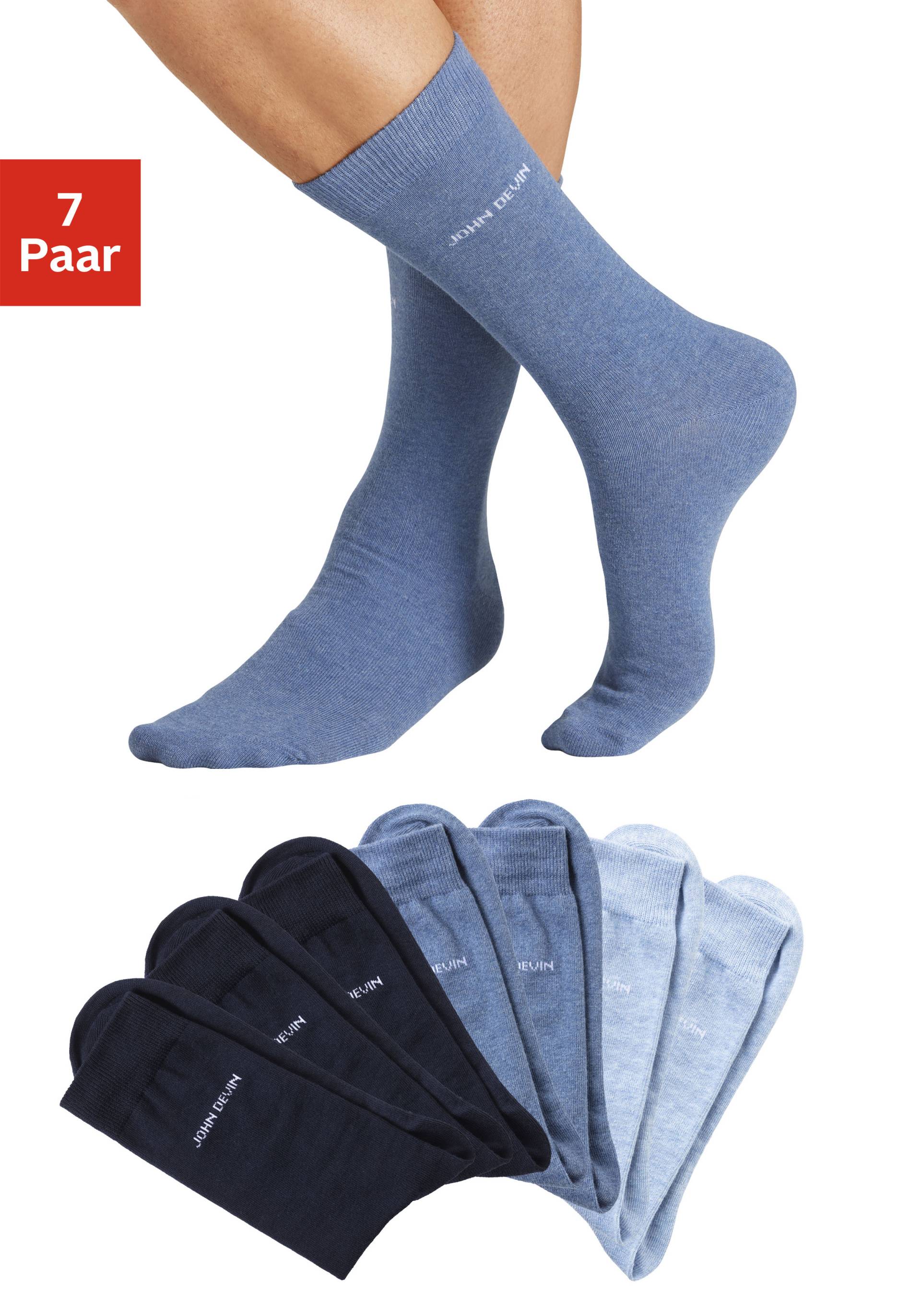 John Devin Basicsocken, (Packung, 7 Paar), für jeden Tag von John Devin