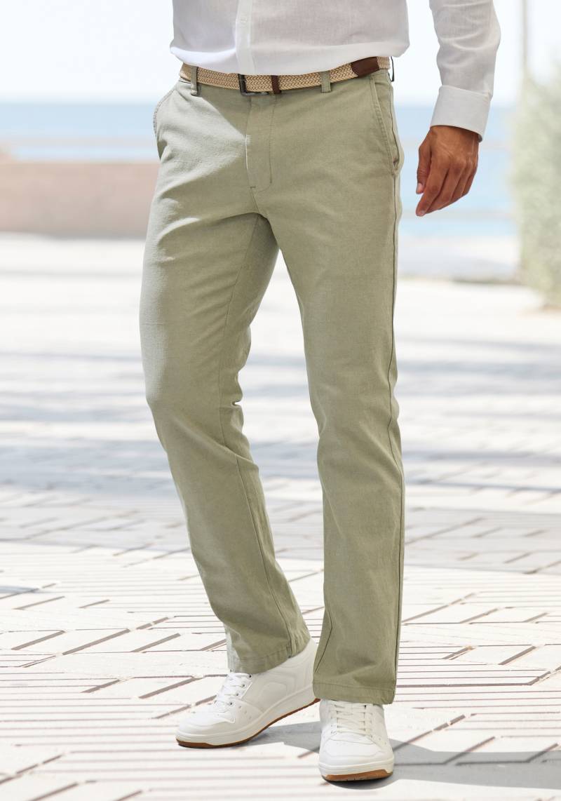 John Devin Chinohose »regular-fit, lange Oxford Hose«, aus elastischer Baumwoll-Qualität von John Devin