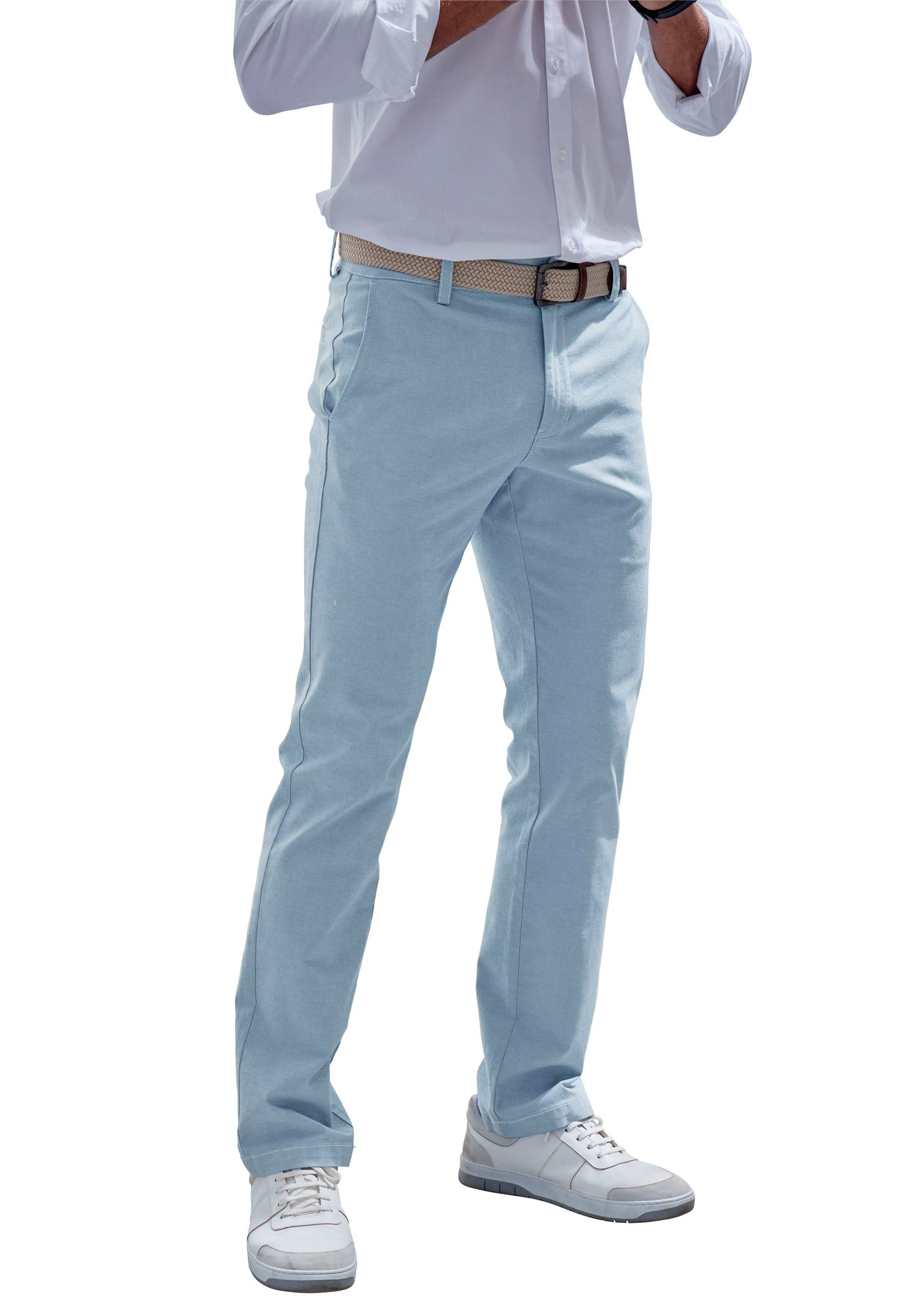 John Devin Chinohose »regular-fit, lange Oxford Hose«, aus elastischer Baumwoll-Qualität von John Devin