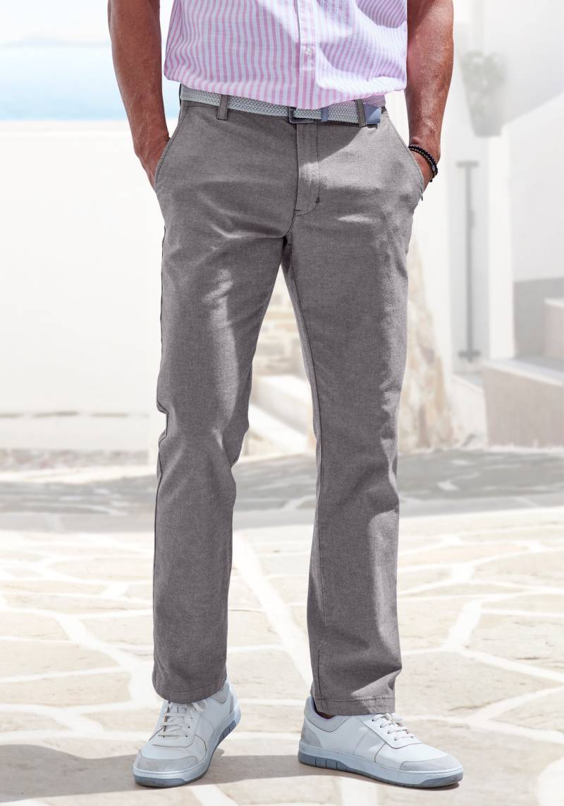 John Devin Chinohose »regular-fit, lange Oxford Hose«, aus elastischer Baumwoll-Qualität von John Devin