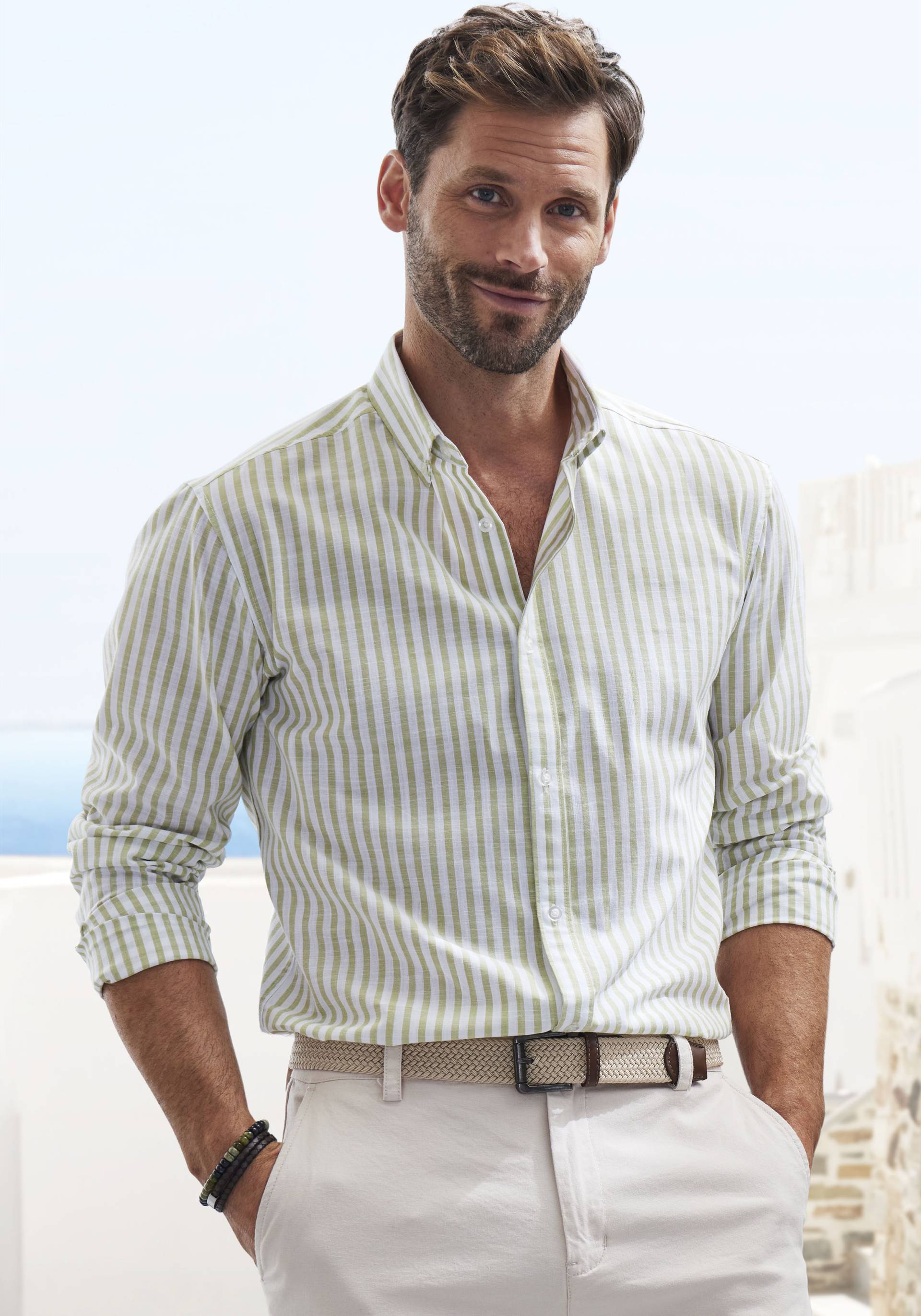 John Devin Langarmhemd »Regular Fit«, Streifenhemd mit Button-down-Kragen, aus reiner Baumwolle John Devin Langarmhemd »Regular Fit«, Streifenhemd mit Button-down-Kragen, aus reiner Baumwolle von John Devin