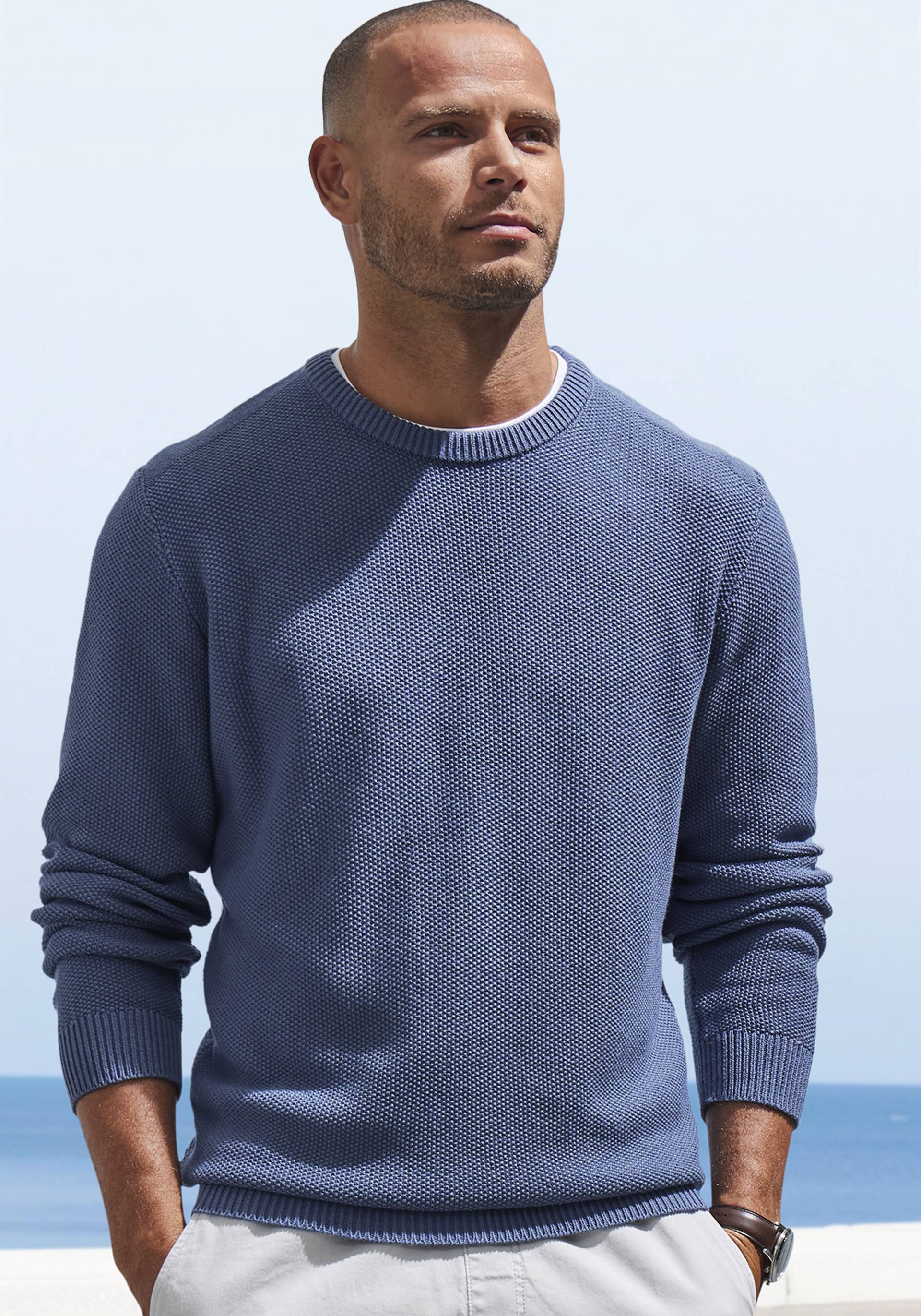 John Devin Strickpullover, Pullover in modischer Strickstruktur John Devin Strickpullover, Pullover in modischer Strickstruktur von John Devin