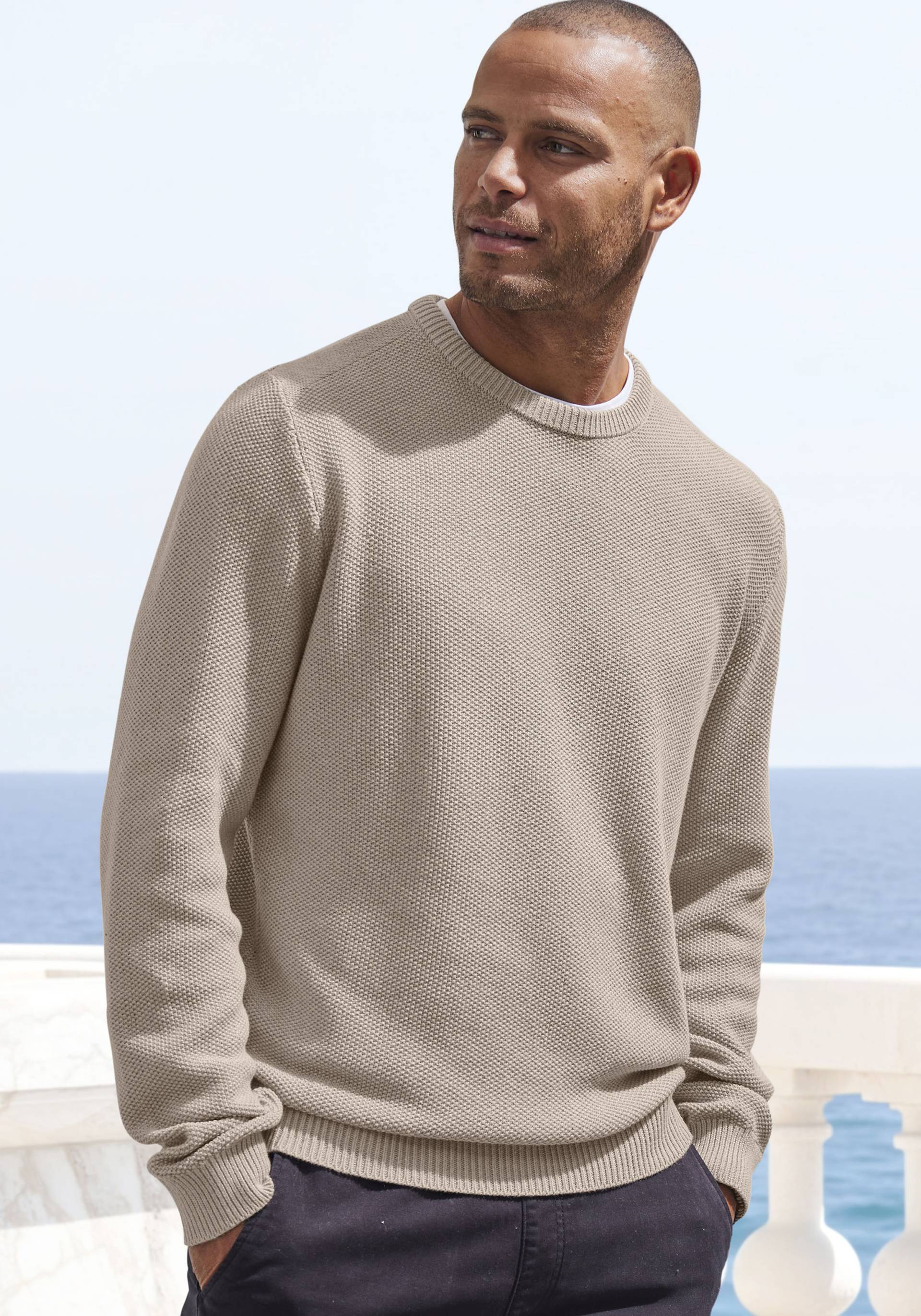 John Devin Strickpullover, Pullover in modischer Strickstruktur John Devin Strickpullover, Pullover in modischer Strickstruktur von John Devin