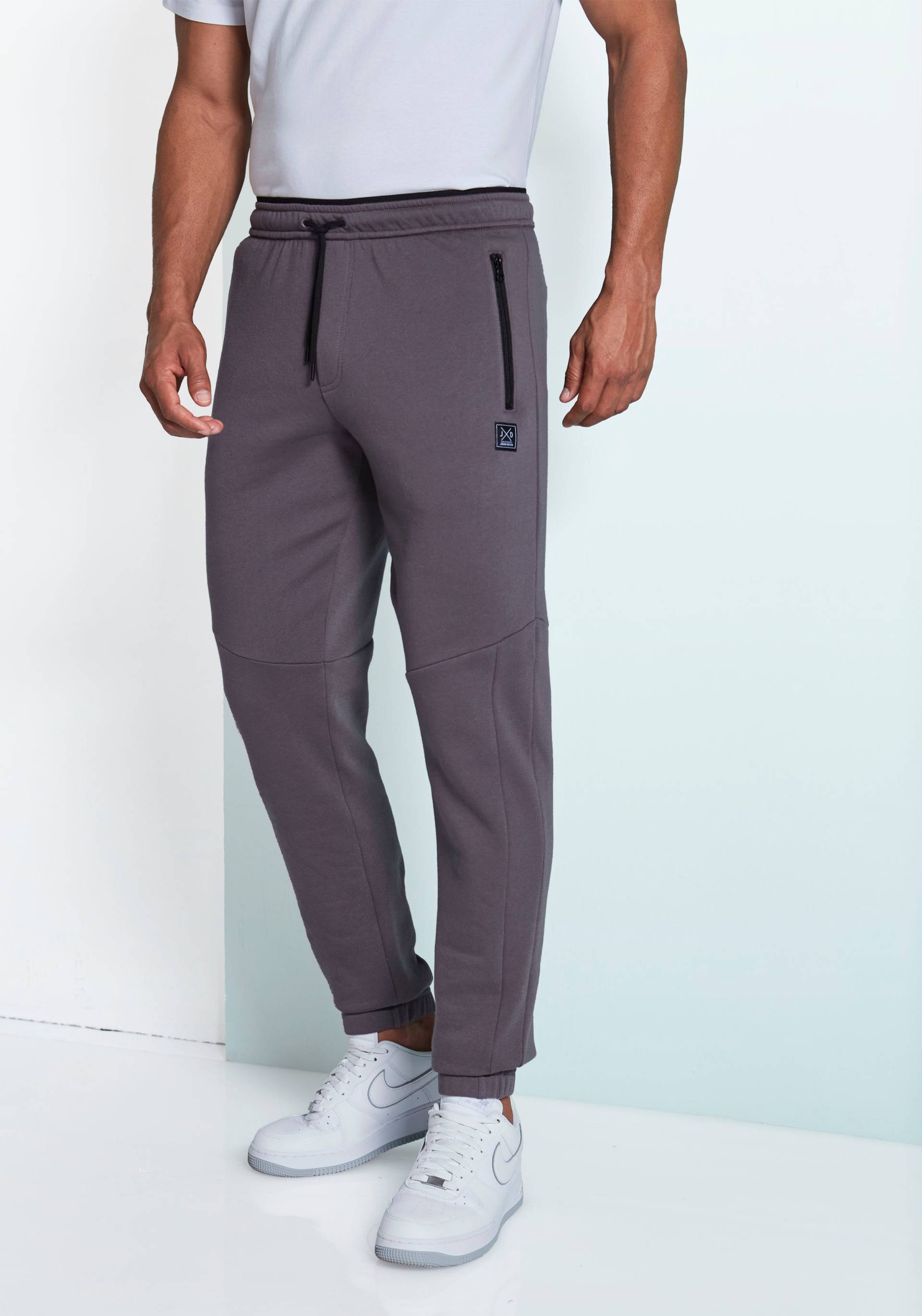 John Devin Sweathose, Jogginghose mit seitlichen Taschen und Bindeband aus Baumwoll-Mix John Devin Sweathose, Jogginghose mit seitlichen Taschen und Bindeband aus Baumwoll-Mix von John Devin