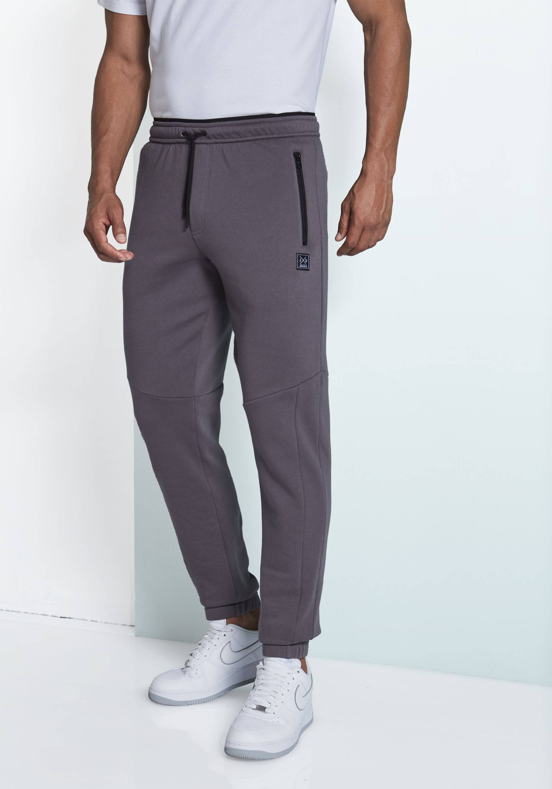 John Devin Sweathose, Jogginghose mit seitlichen Taschen und Bindeband aus Baumwoll-Mix John Devin Sweathose, Jogginghose mit seitlichen Taschen und Bindeband aus Baumwoll-Mix von John Devin