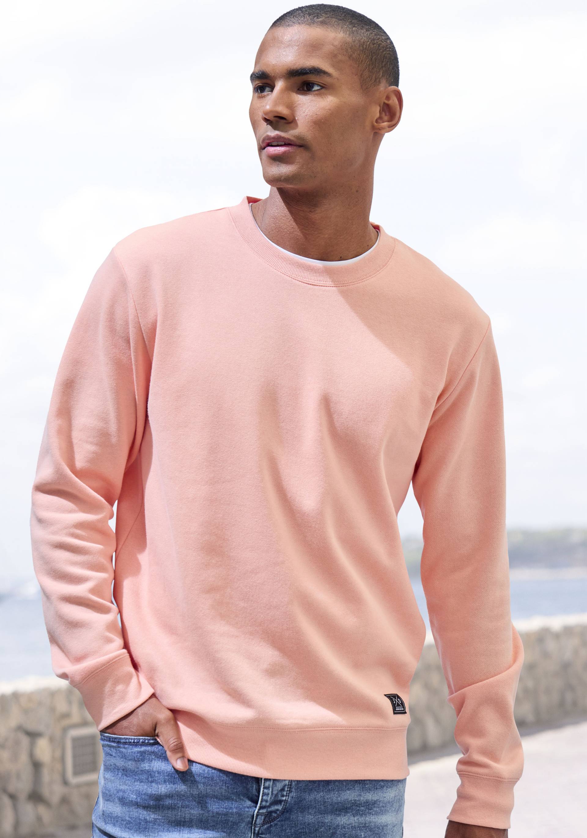 John Devin Sweatshirt, Langarm, Sweatshirt mit Rundhals, Baumwollmischung John Devin Sweatshirt, Langarm, Sweatshirt mit Rundhals, Baumwollmischung von John Devin