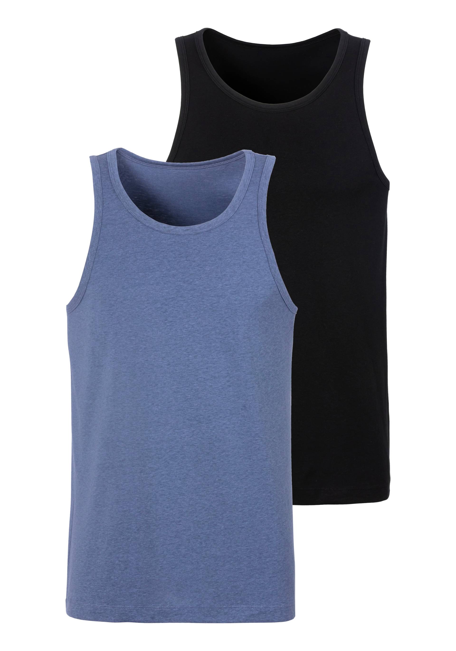 John Devin Tanktop, (Packung, 2), in schöner Melange-Optik von John Devin