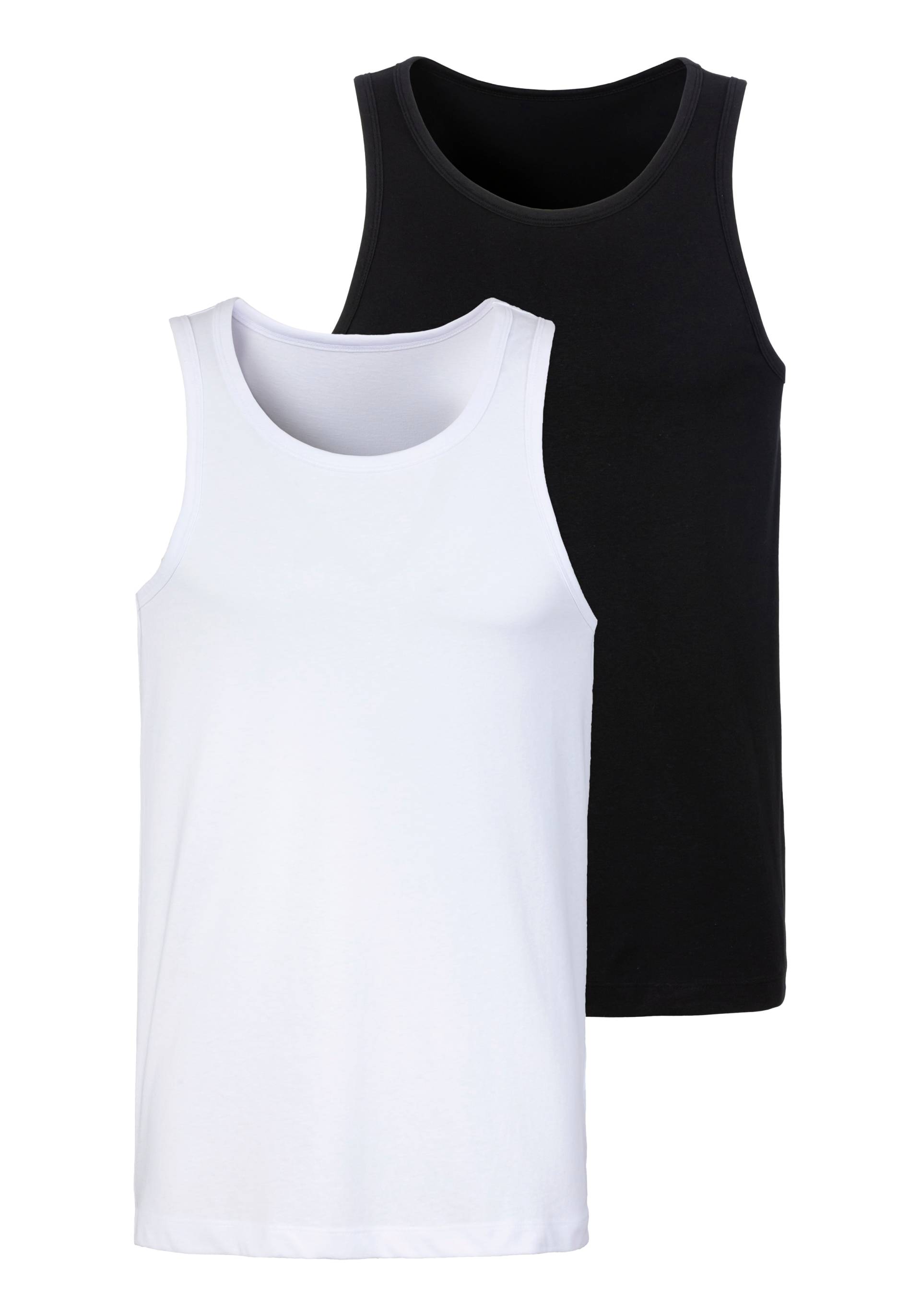 John Devin Tanktop, (Packung, 2 tlg.), in schöner Melange-Optik von John Devin