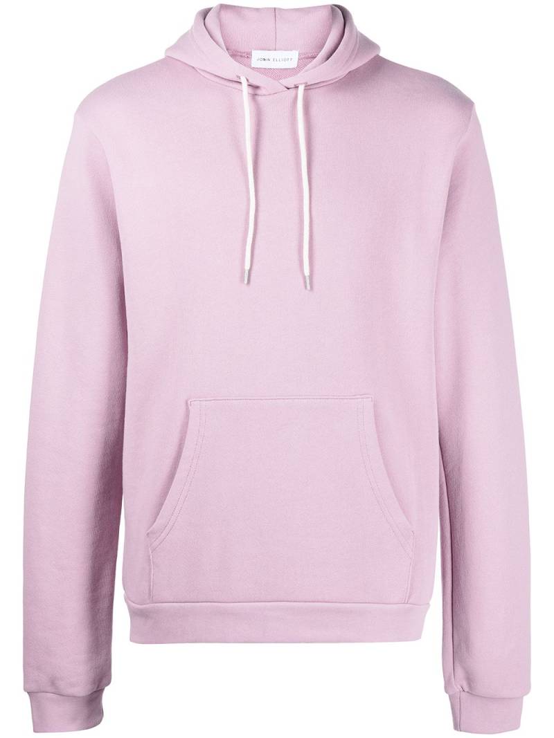 John Elliott Beach long-sleeve cotton hoodie - Pink von John Elliott