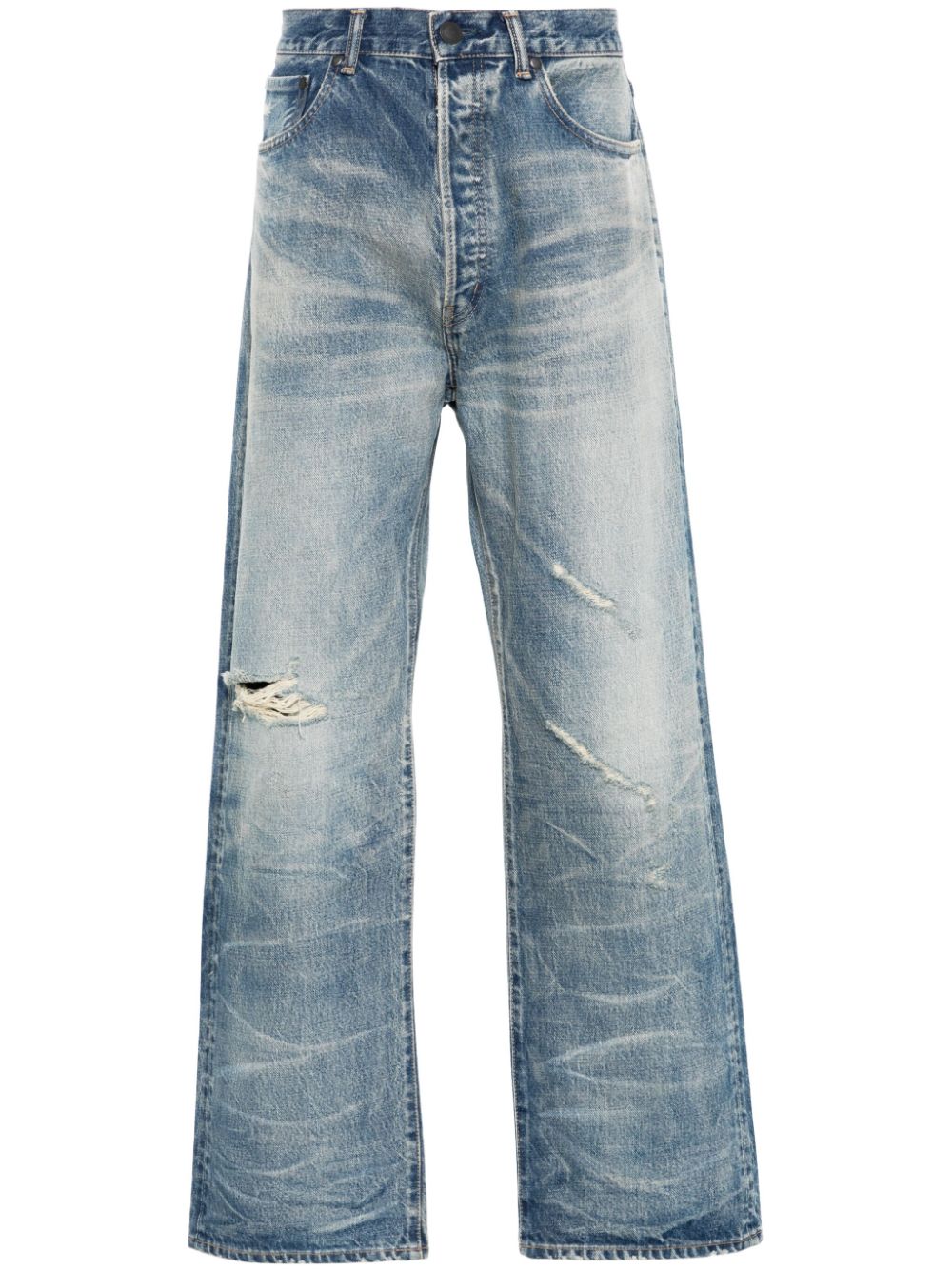 John Elliott Juliette straight-leg jeans - Blue von John Elliott