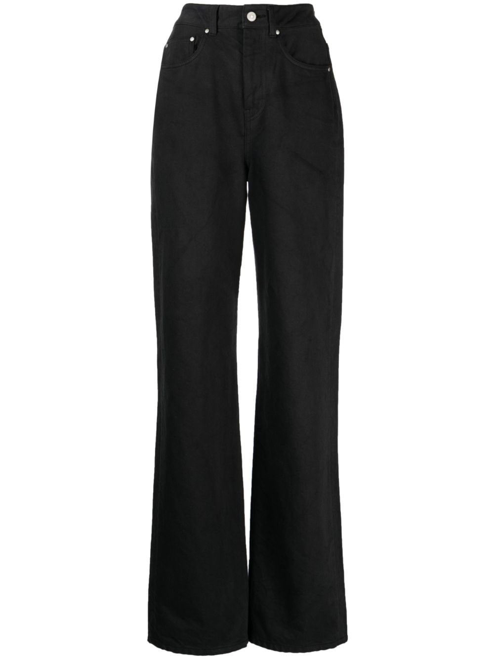 John Elliott Paisley high-rise wide-leg jeans - Black von John Elliott