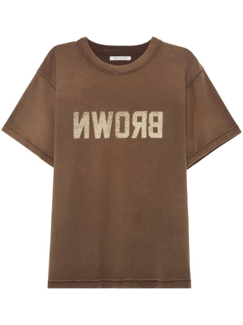 John Elliott Rush cotton T-shirt - Brown von John Elliott