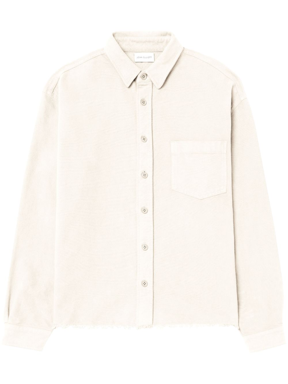 John Elliott Solid Hemi buttoned shirt - Neutrals von John Elliott