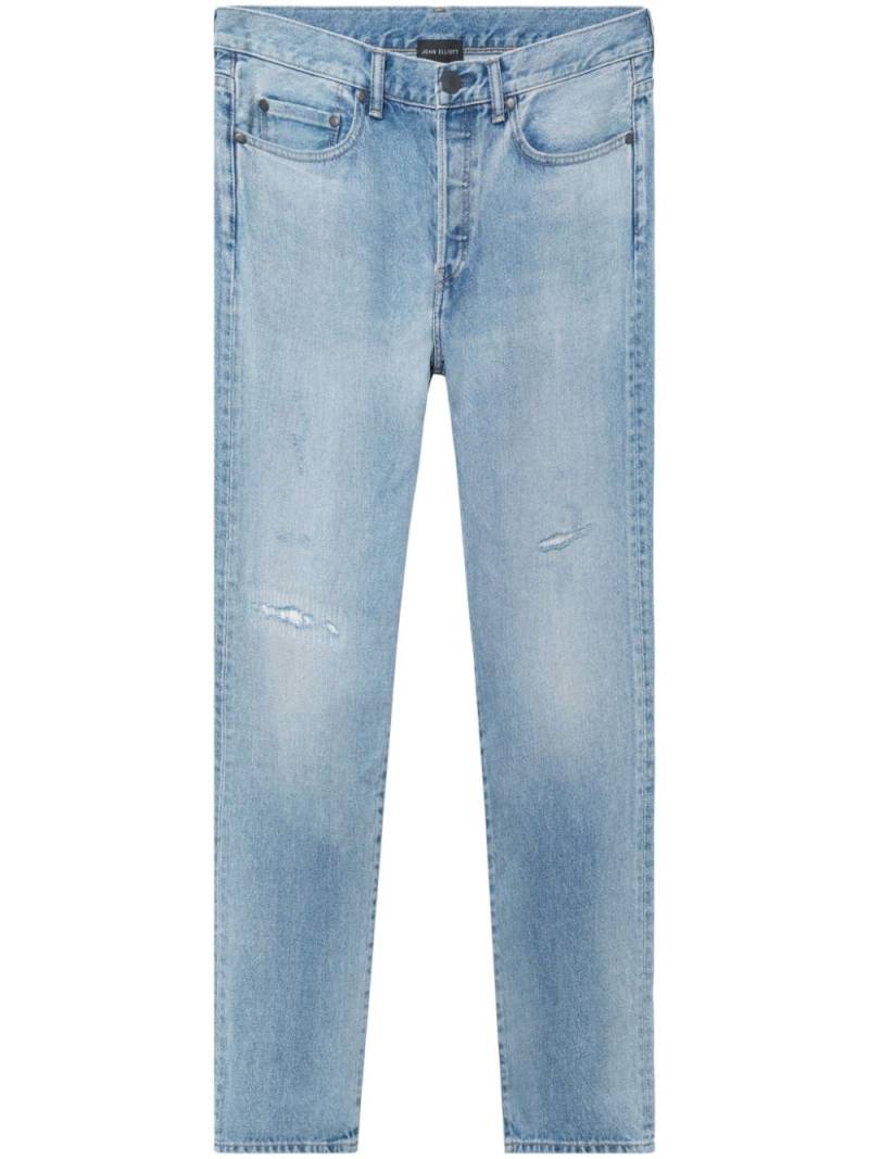 John Elliott The Daze tapered-leg cotton jeans - Blue von John Elliott