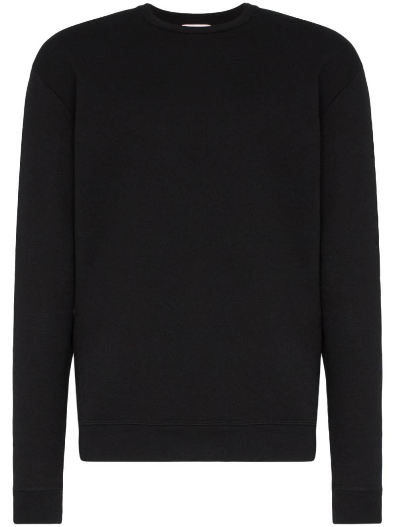 John Elliott basic cotton sweatshirt - Black von John Elliott