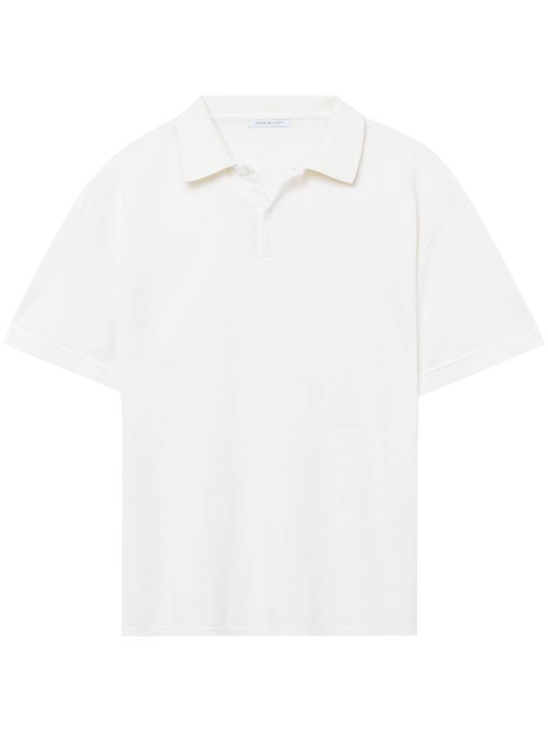 John Elliott cotton polo shirt - Neutrals von John Elliott