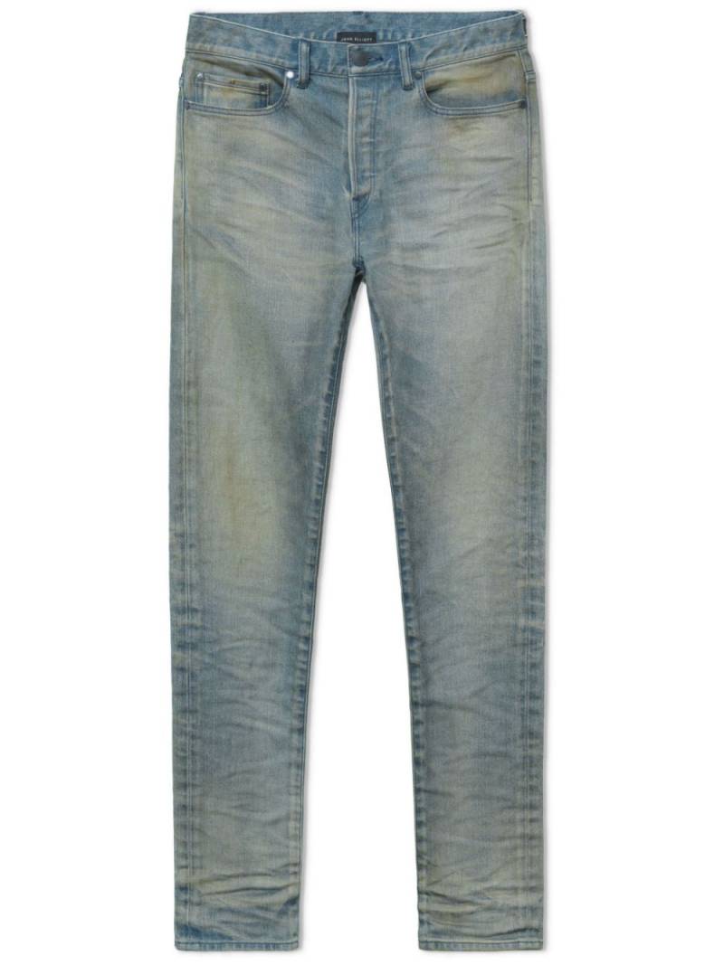 John Elliott distressed-finish denim jeans - Blue von John Elliott