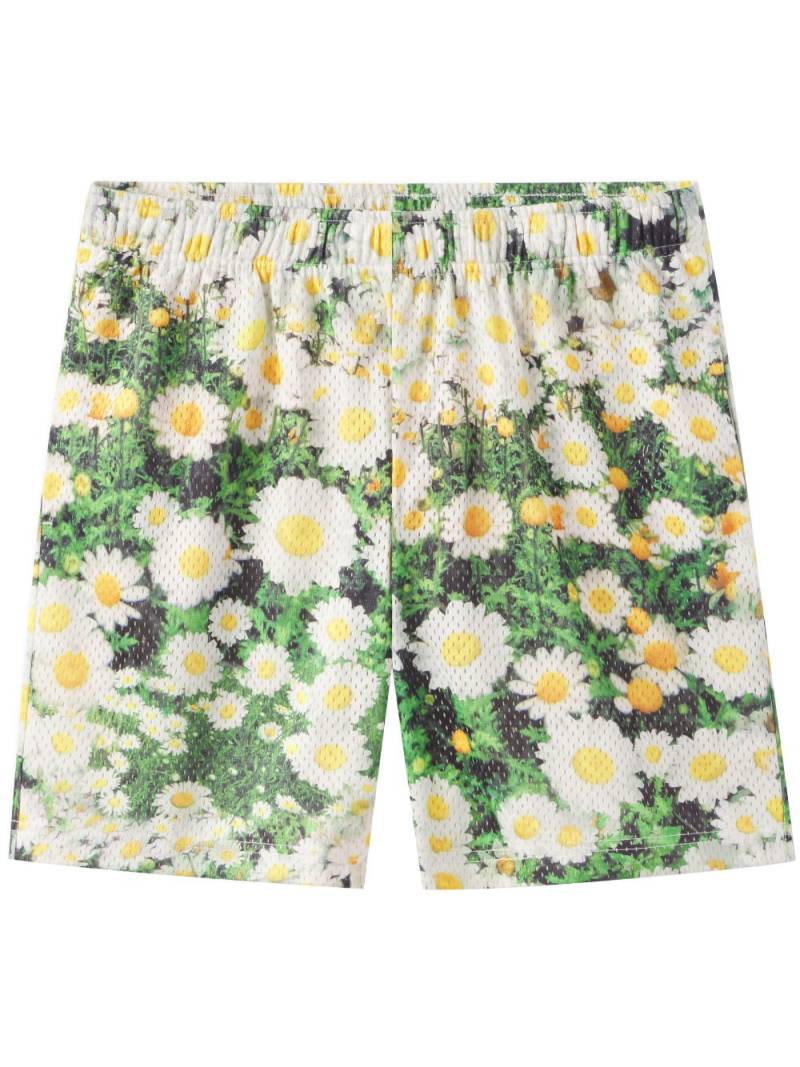 John Elliott flower printed deck shorts - Neutrals von John Elliott