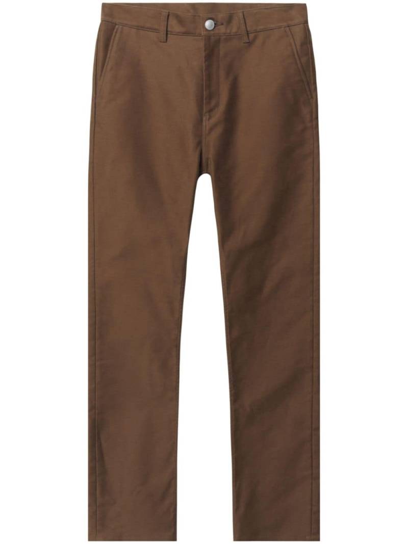 John Elliott high-rise straight moleskin jeans - Brown von John Elliott