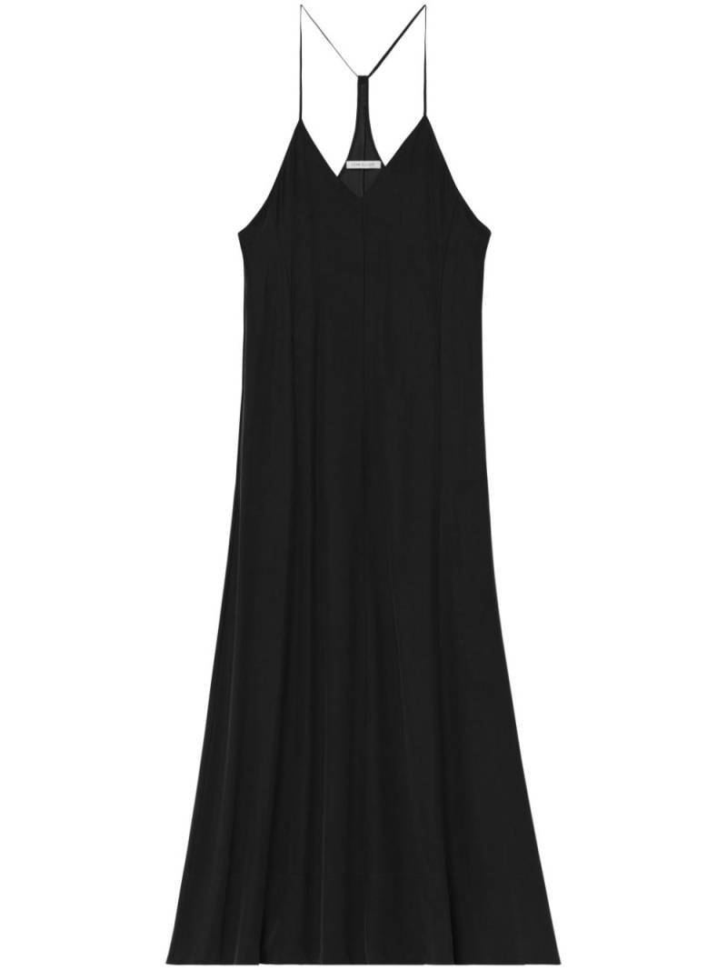 John Elliott racerback silk midi dress - Black von John Elliott