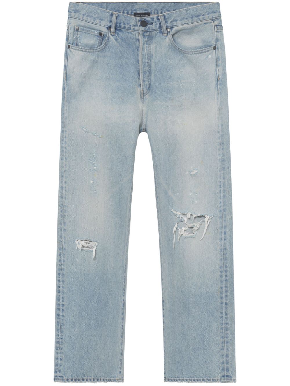 John Elliott ripped straight-leg jeans - Blue von John Elliott