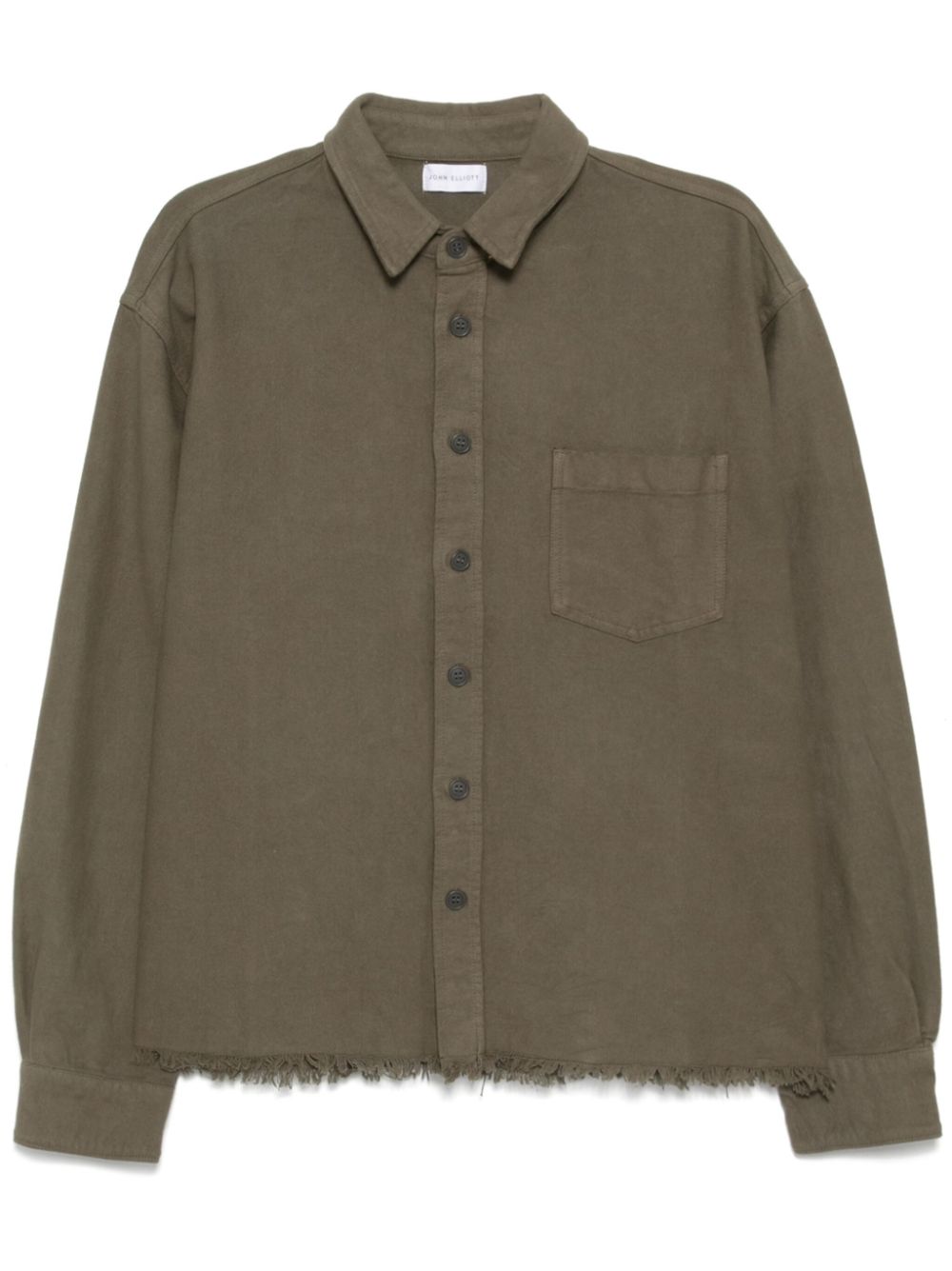 John Elliott solid hemi oversized shirt - Green von John Elliott